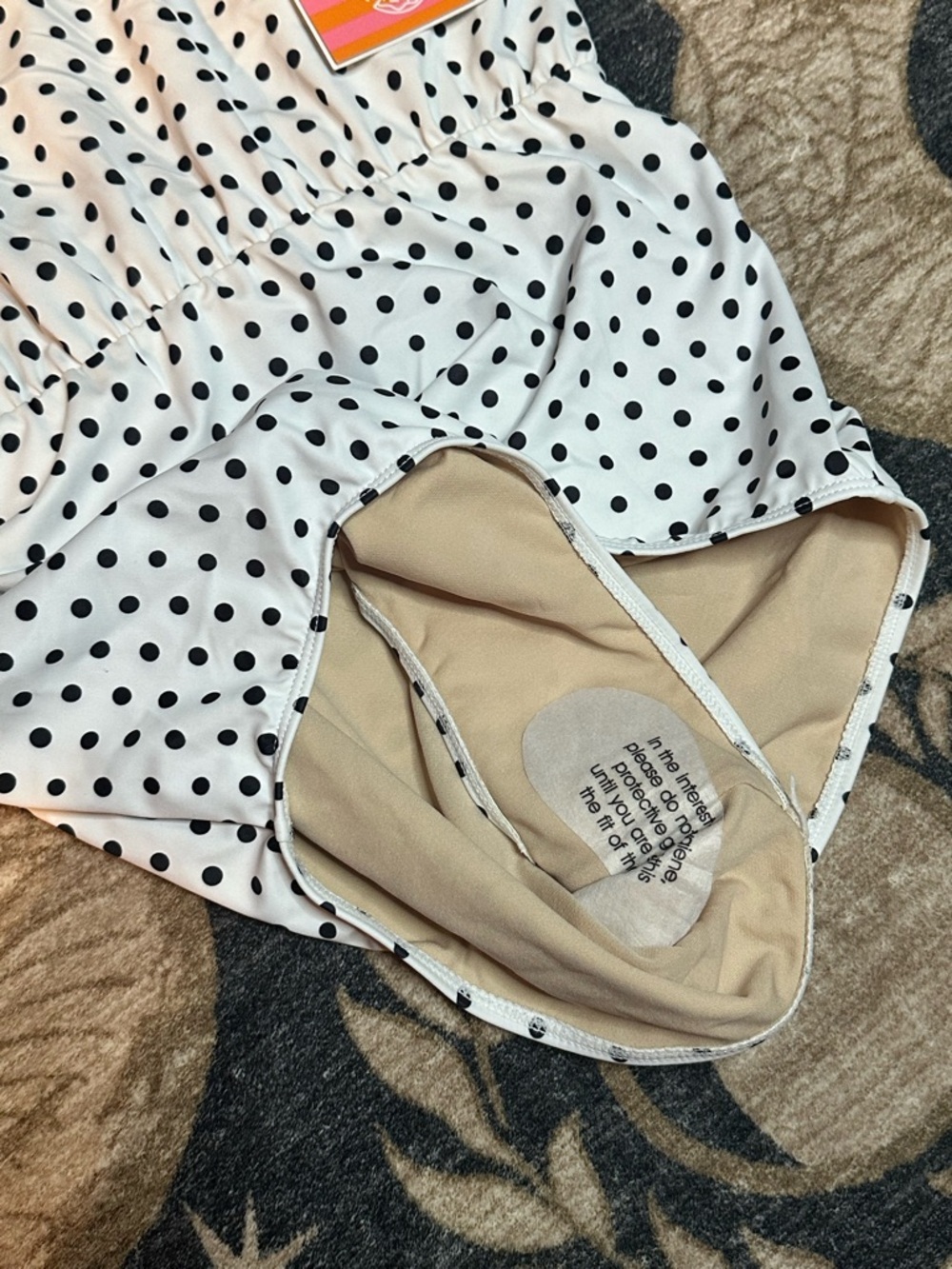 Kortni Jeane Polka Dot One Piece NWT Large - Picture 5 of 6